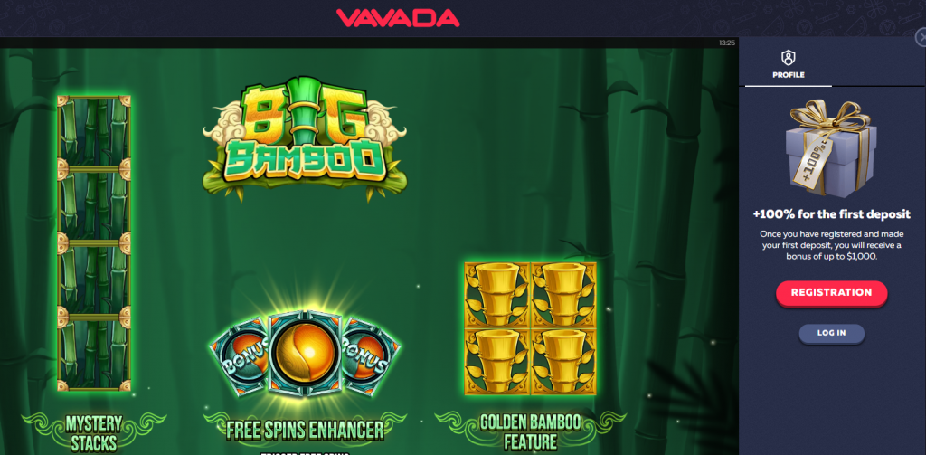 Ігровий автомат Big Bamboo в казино Vavada